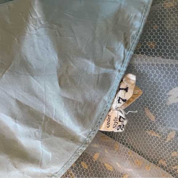 🎉HP🎉 Vintage 50s Cocktail Hostess Party Floral Dress Flocked Lace Chiffon SZ S - Picture 14 of 17